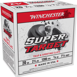 Winchester Target 20ga 2.75" - 7-8oz #7.5 250rd Case