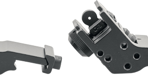 Je Fixed Front-rear Sight - 45 Degree Offset Aluminum Blk