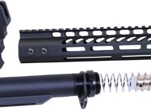 Guntec AR-15, 9" Pistol Brace - Build Kit & Buffer Tube Black