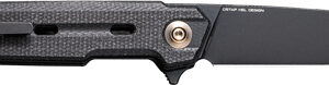 We Knife Navo 3.25" Black - Canvas Micarta Stonewash!