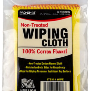 Pro Shot Non-treated Wipe - Cloth 12"x12" 3pk