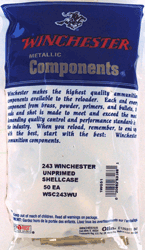 Winchester Unprimed Cases 243 - Win 50 Pack 20pk-cs