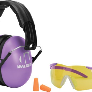 Walkers Muff Shooting Passive - Youth Glasses-plugs 27db Purp