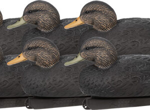 Zink Floater Decoys Black Duck - 6 Pack
